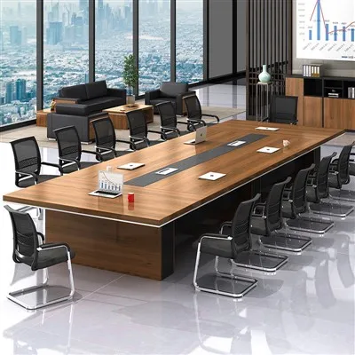Meja Konferensi Kayu Premium Untuk Rapat Bisnis